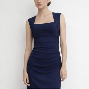 Moda International (Victoria’s Secret) Navy Ruched Bodycon Mini Dress | XS